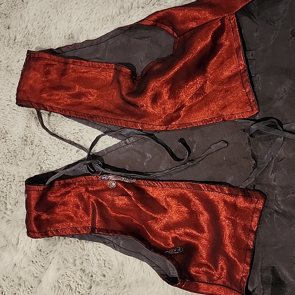 Ruby Red Wrap Top - Picture 5 of 5